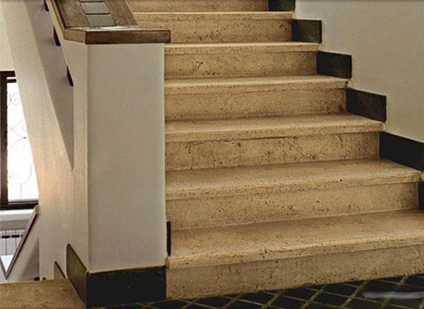 تصویر 3 از سنگ تراورتن برای راه پله نصب آسان و اجرای دقیق